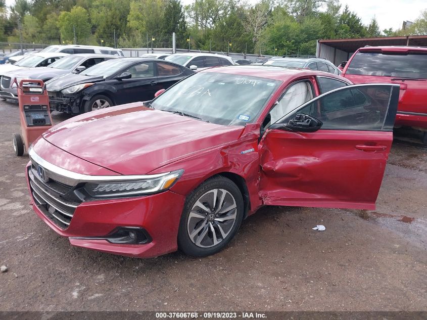 VIN 1HGCV3F47MA010407 2021 HONDA ACCORD HYBRID EX