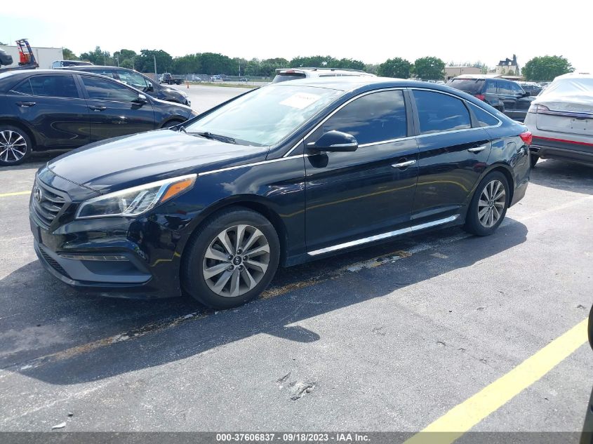 2015 HYUNDAI SONATA 2.4L SPORT - 5NPE34AF4FH212001