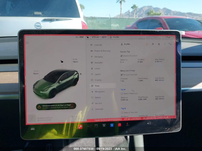 2023 TESLA MODEL Y - 7SAYGDEF8PF602002