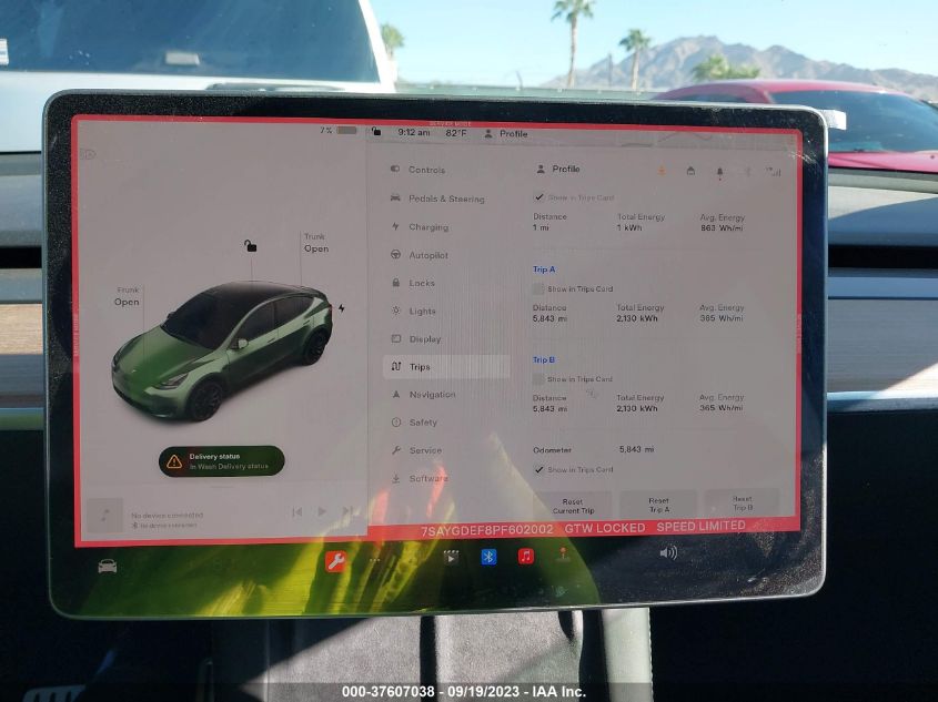 2023 TESLA MODEL Y - 7SAYGDEF8PF602002