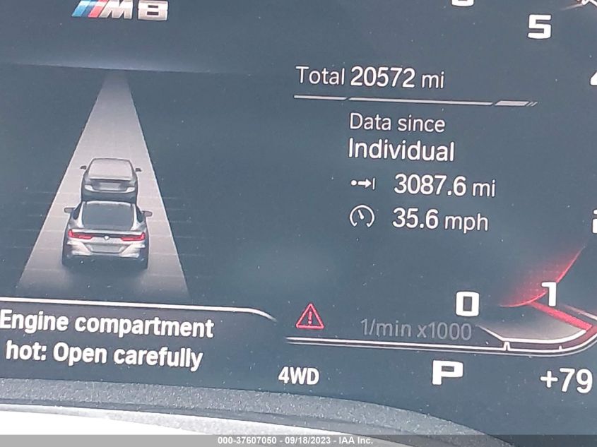 2020 BMW M8 COMPETITION - WBSAE0C02LBM08356