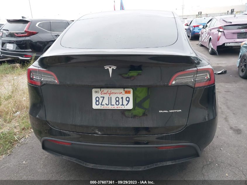 2022 TESLA MODEL Y LONG RANGE - 7SAYGAEE6NF345988