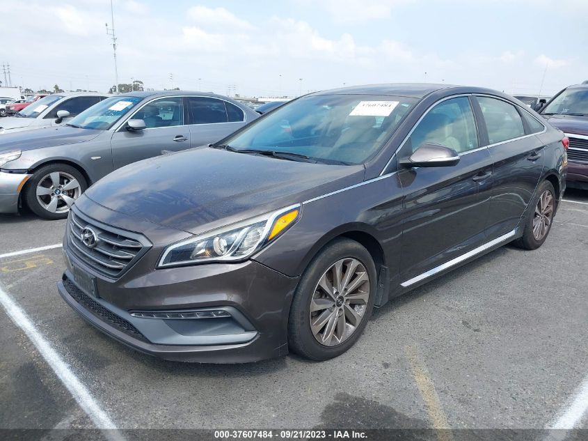 2015 HYUNDAI SONATA SPORT/LIMITED - 5NPE34AF2FH220565