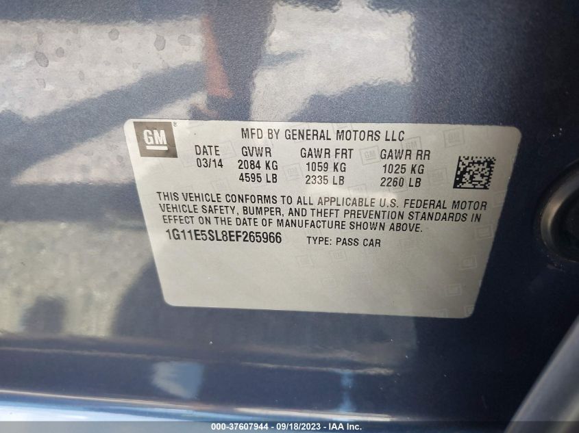 2014 CHEVROLET MALIBU LT - 1G11E5SL8EF265966