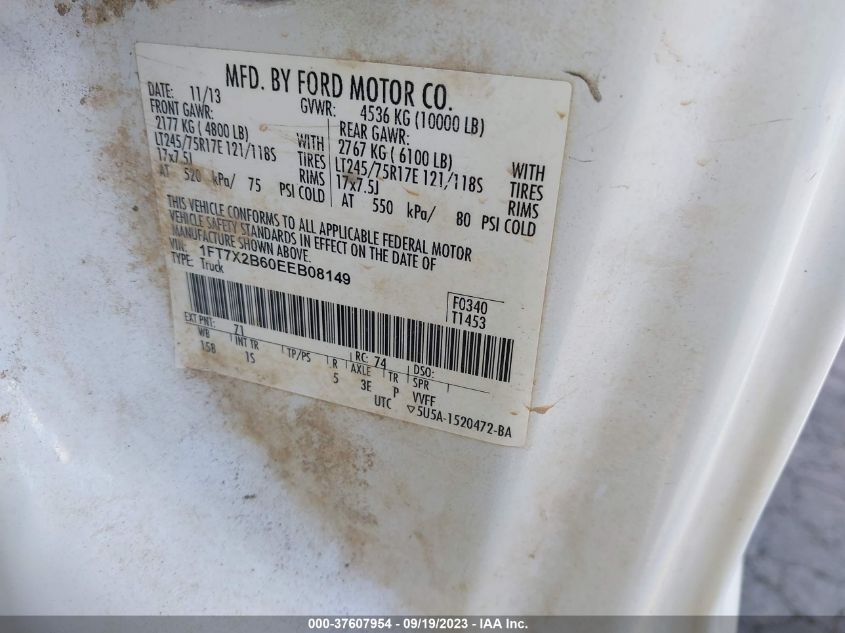 2014 FORD F-250 XL - 1FT7X2B60EEB08149