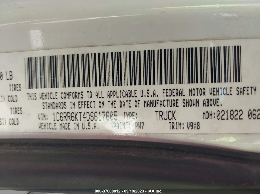 2013 RAM 1500 EXPRESS - 1C6RR6KT4DS617605