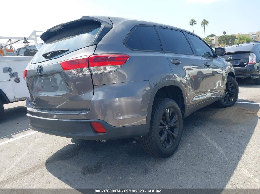 2018 TOYOTA HIGHLANDER LE - 5TDZZRFH9JS267859