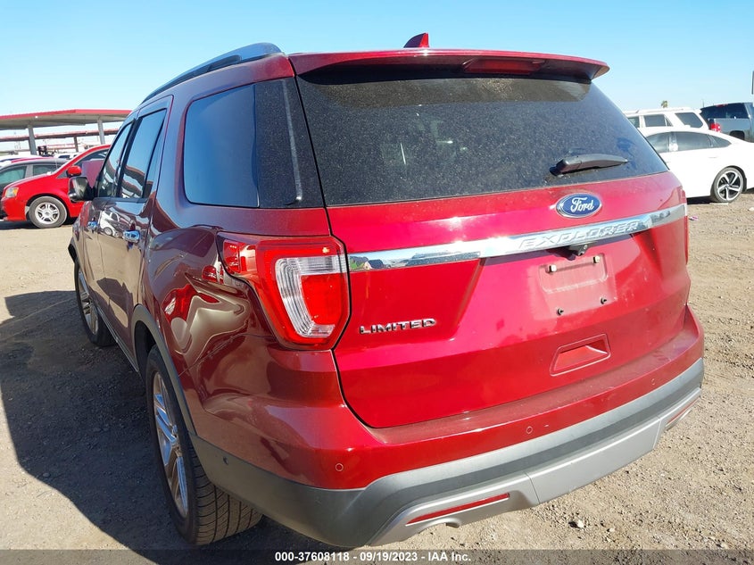 VIN 1FM5K7F84HGA61386 2017 FORD EXPLORER LIMITED