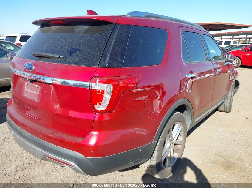 VIN 1FM5K7F84HGA61386 2017 FORD EXPLORER LIMITED