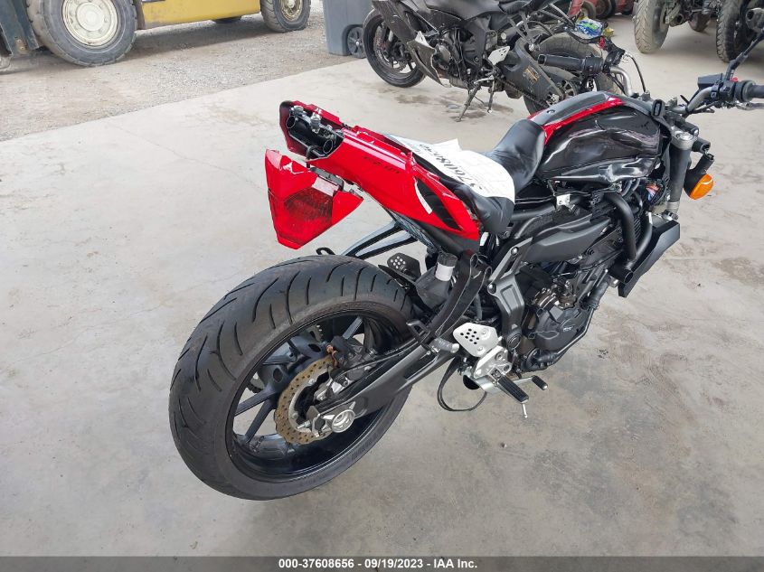 2017 YAMAHA FZ07A JYARM20E9HA001006