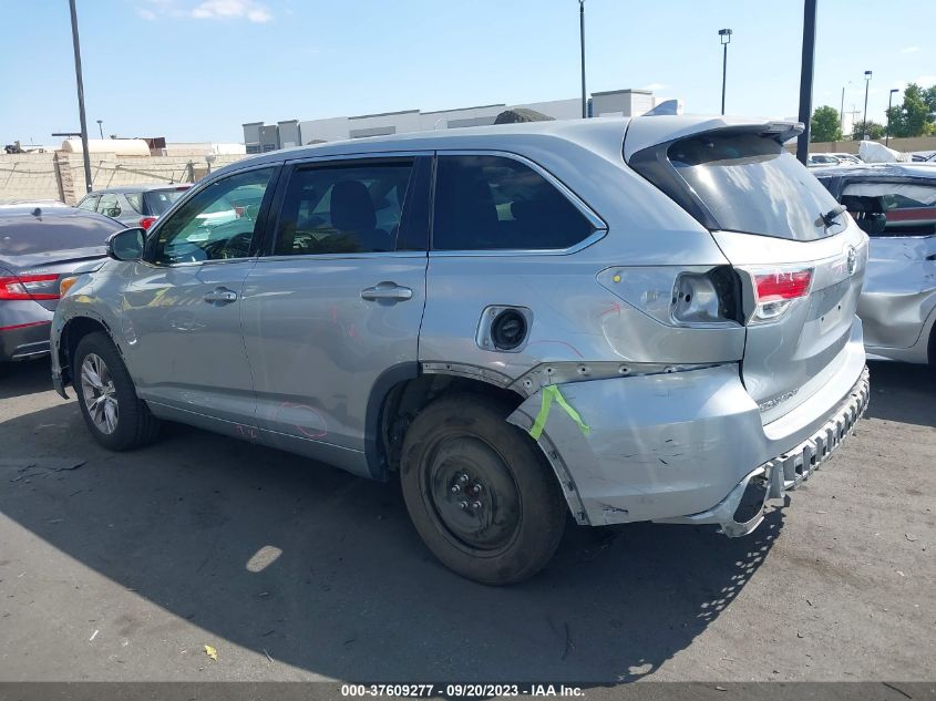 2015 TOYOTA HIGHLANDER LE - 5TDZKRFH2FS102179