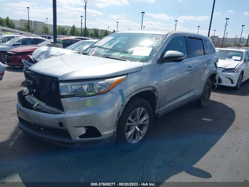 2015 TOYOTA HIGHLANDER LE - 5TDZKRFH2FS102179