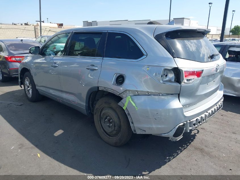 2015 TOYOTA HIGHLANDER LE - 5TDZKRFH2FS102179