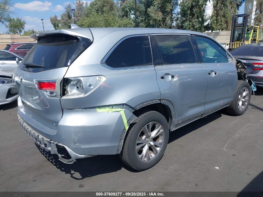 2015 TOYOTA HIGHLANDER LE - 5TDZKRFH2FS102179