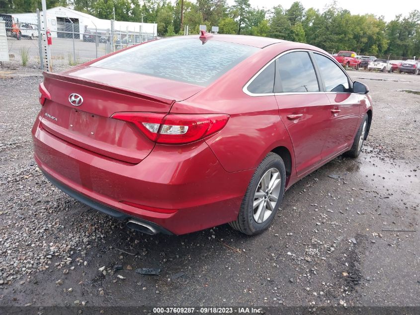 2015 HYUNDAI SONATA 2.4L SE - 5NPE24AFXFH232739