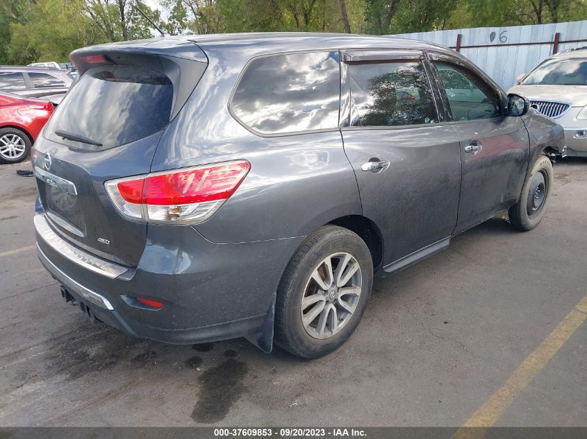 2014 NISSAN PATHFINDER S/SV/SL/PLATINUM - 5N1AR2MMXEC601811
