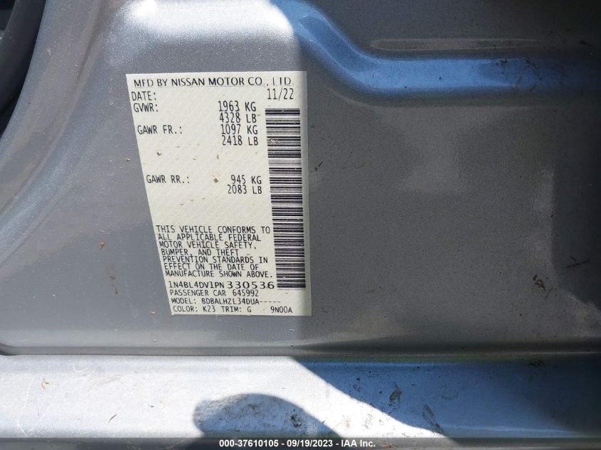 2023 NISSAN ALTIMA 2.5 SV - 1N4BL4DV1PN330536