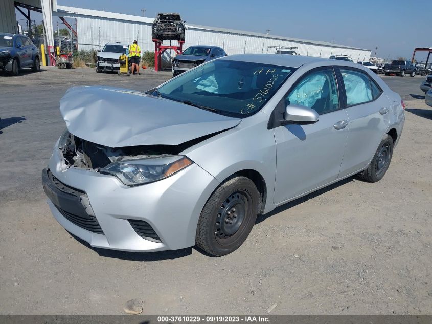 2014 TOYOTA COROLLA L/LE/S/S PLUS/LE PLUS - 2T1BURHE3EC165412