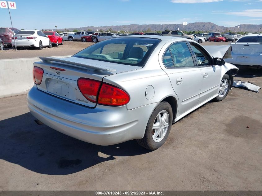 1G3NL52F84C180702 2004 OLDSMOBILE ALERO GL1photo 4