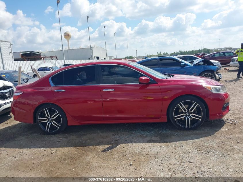 2017 HONDA ACCORD SEDAN SPORT SE - 1HGCR2F18HA040980