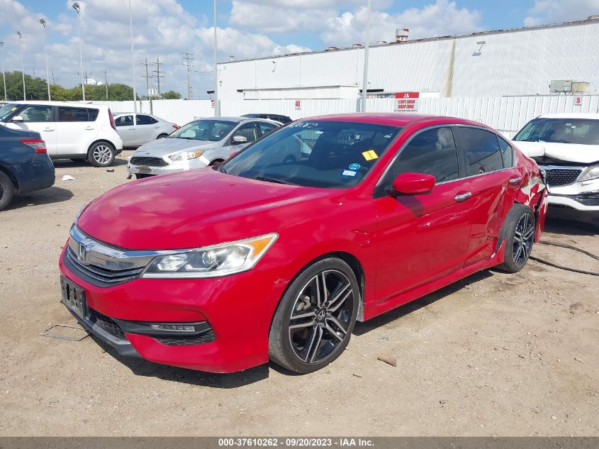 2017 HONDA ACCORD SEDAN SPORT SE - 1HGCR2F18HA040980