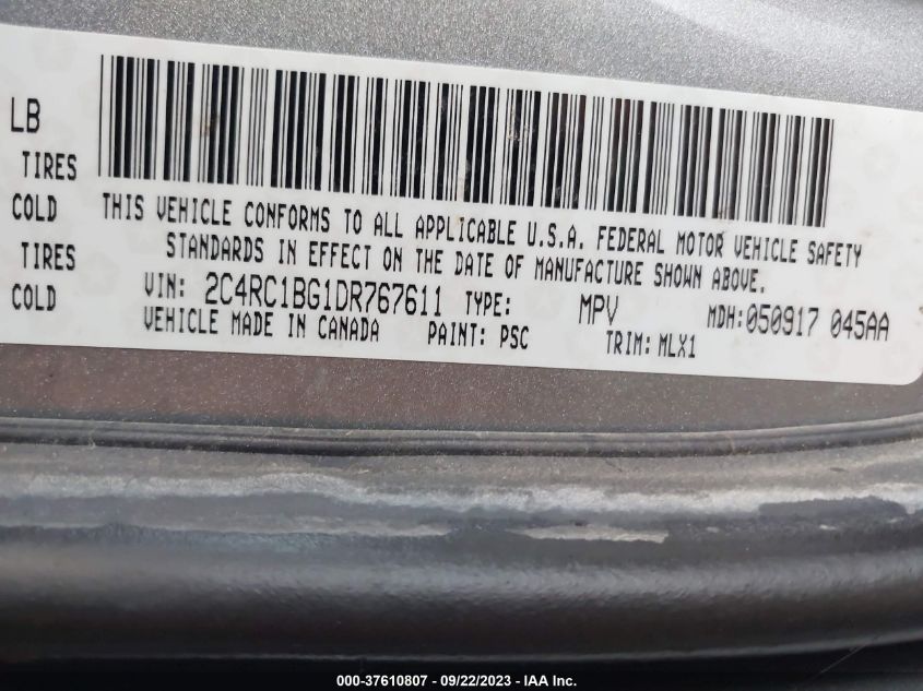 2013 CHRYSLER TOWN & COUNTRY TOURING - 2C4RC1BG1DR767611