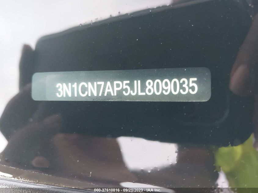 2018 NISSAN VERSA SEDAN SV - 3N1CN7AP5JL809035
