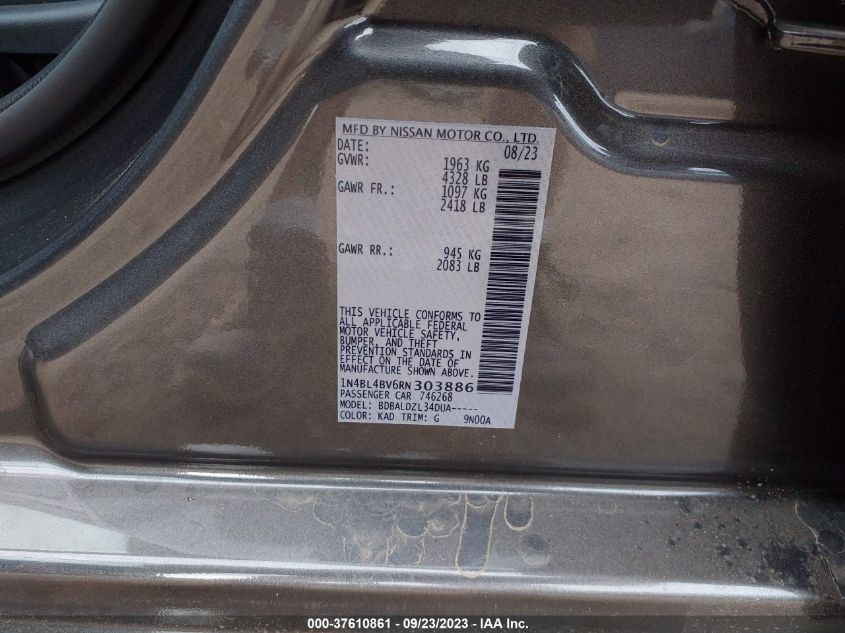2024 NISSAN ALTIMA 2.5 S - 1N4BL4BV6RN303886