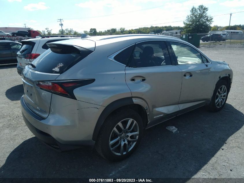2015 LEXUS NX 300H JTJBJRBZ5F2017649