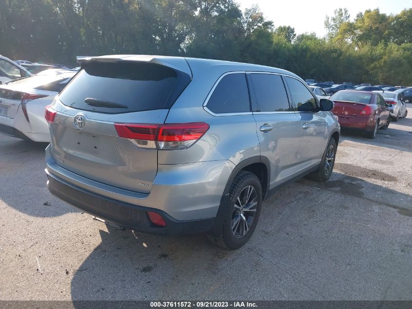 2019 TOYOTA HIGHLANDER LE - 5TDBZRFH4KS960213