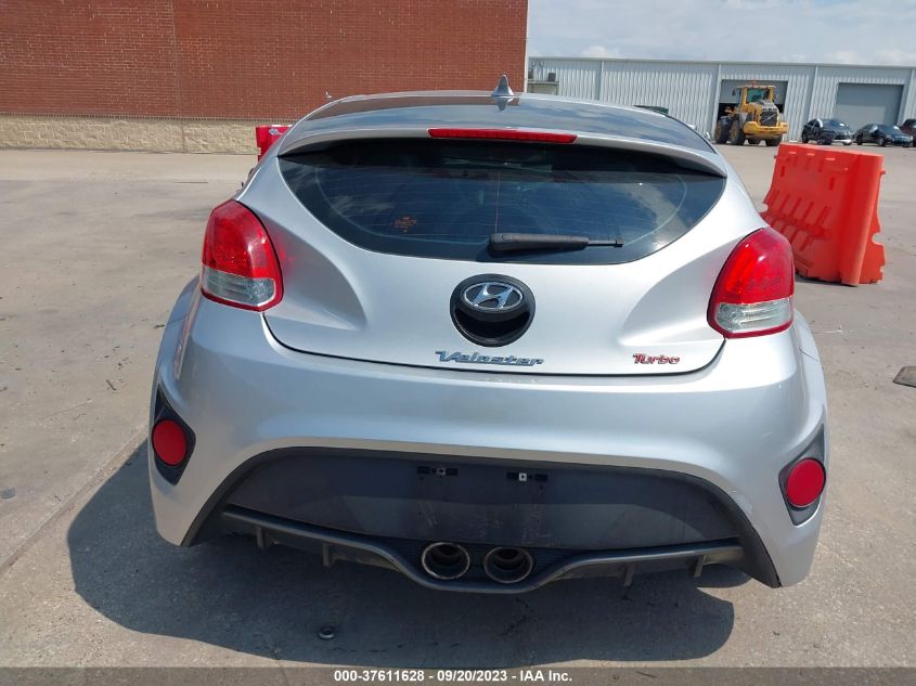 2013 HYUNDAI VELOSTER TURBO W/BLACK INT - KMHTC6AE0DU130873