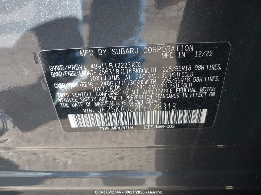 2023 SUBARU FORESTER SPORT - JF2SKAJC2PH428313