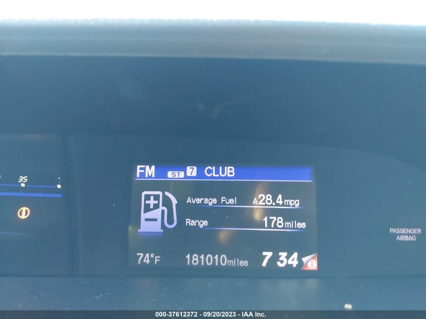 2014 HONDA CIVIC COUPE EX - 2HGFG3B80EH524800