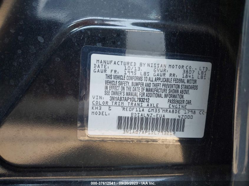 2013 NISSAN SENTRA FE+ SV - 3N1AB7AP1DL793212