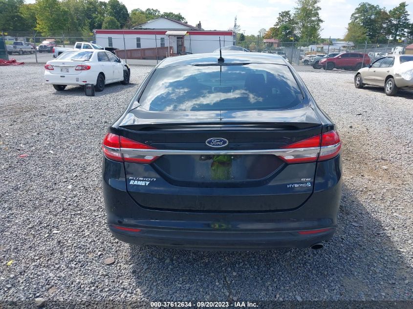 VIN 3FA6P0LU1HR325004 2017 FORD FUSION HYBRID SE