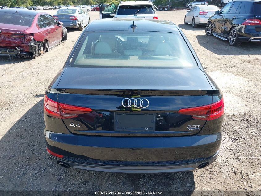 2017 AUDI A4 PREMIUM PLUS - WAUENAF49HN036370