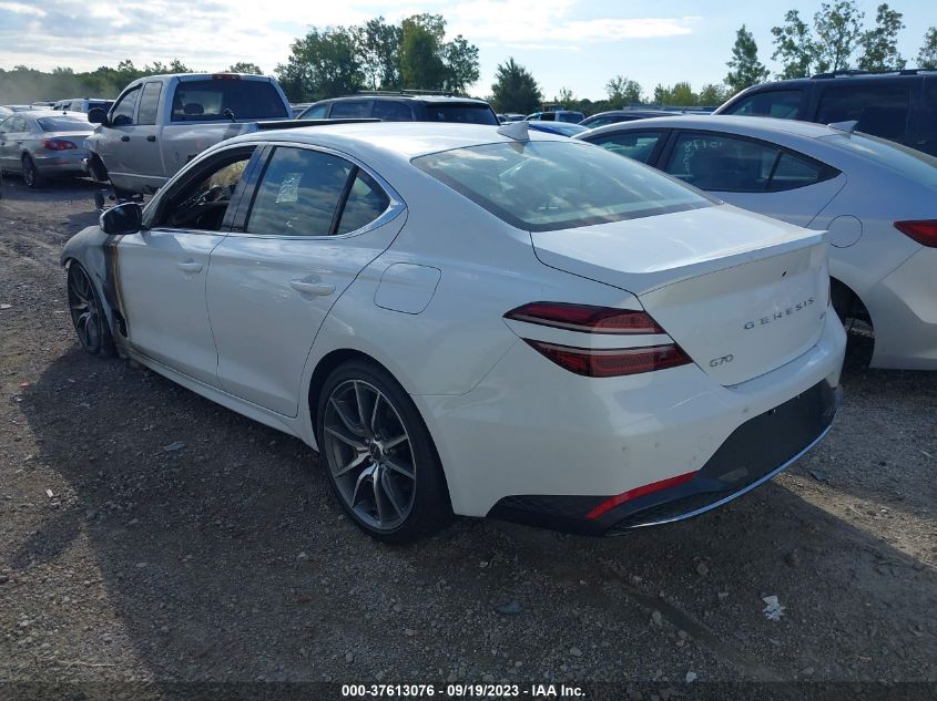 2023 GENESIS G70 PRESTIGE - KMTG34TA5PU129387