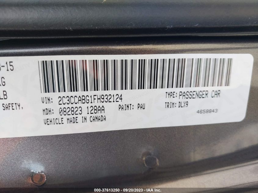 2015 CHRYSLER 300 300S - 2C3CCABG1FH932124
