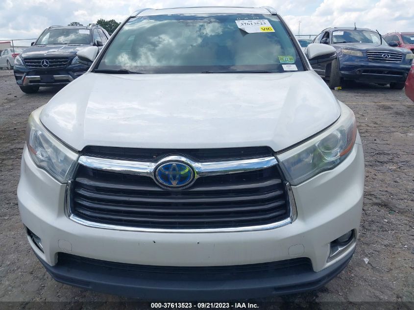 2016 TOYOTA HIGHLANDER HYBRID LIMITED - 5TDDCRFH9GS013993