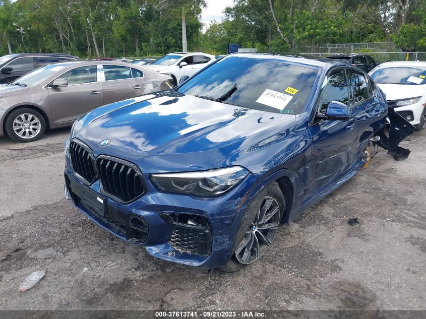 5UXCY6C00M9F14292 2021 BMW X6, photo no. 2