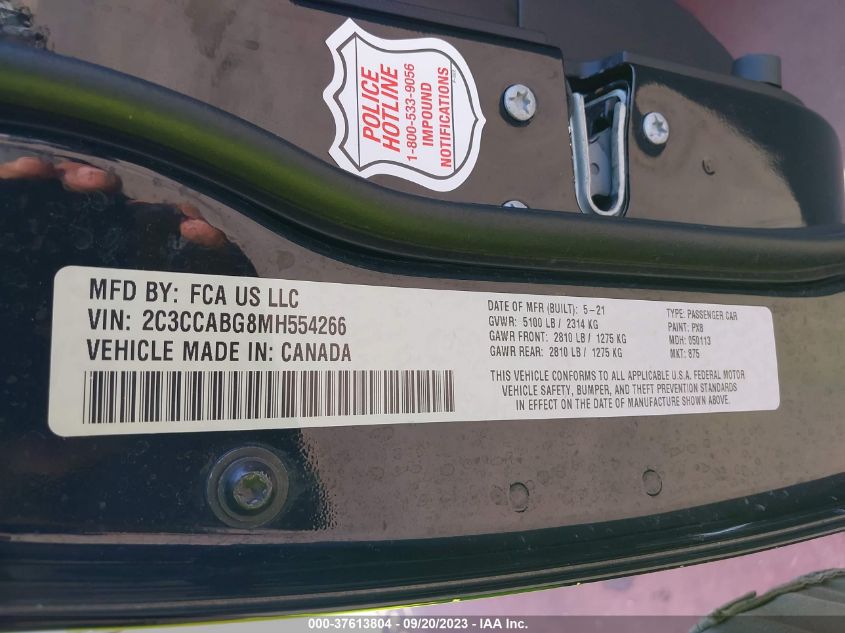 2021 CHRYSLER 300 300S - 2C3CCABG8MH554266
