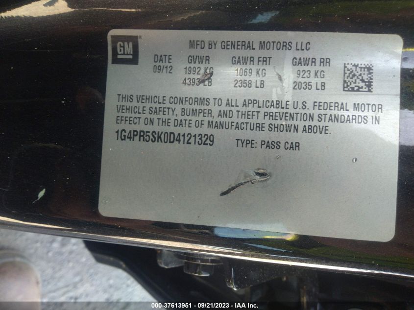 2013 BUICK VERANO CONVENIENCE GROUP - 1G4PR5SK0D4121329