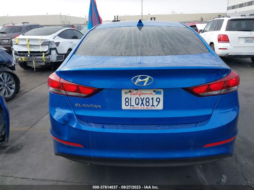 2017 HYUNDAI ELANTRA SE - KMHD84LF2HU064123