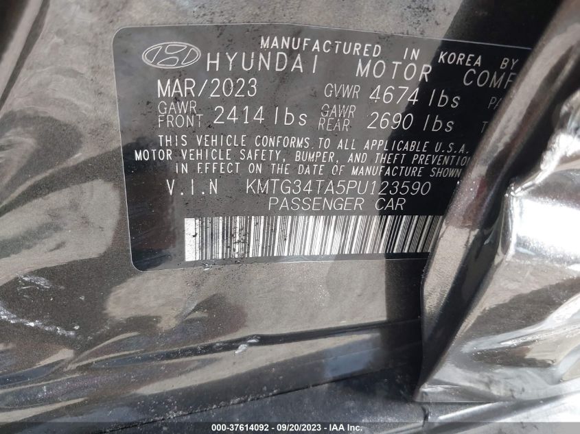 2023 GENESIS G70 2.0T - KMTG34TA5PU123590
