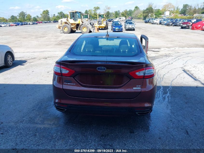 2016 FORD FUSION SE - 3FA6P0H92GR374764