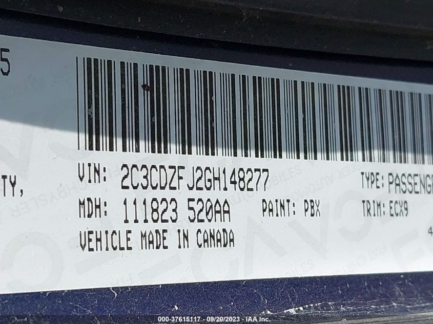 2016 DODGE CHALLENGER 392 HEMI SCAT PACK SHAKER - 2C3CDZFJ2GH148277