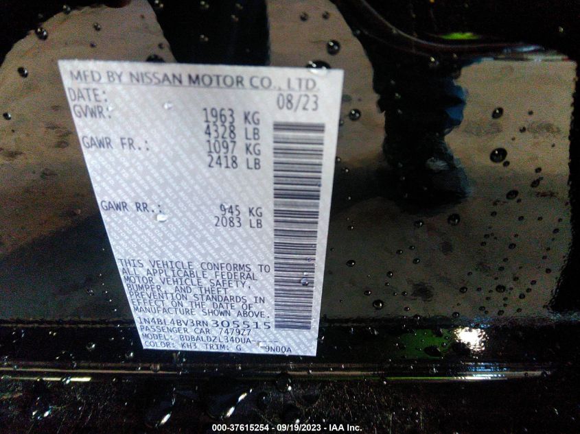 2024 NISSAN ALTIMA 2.5 S - 1N4BL4BV3RN305515