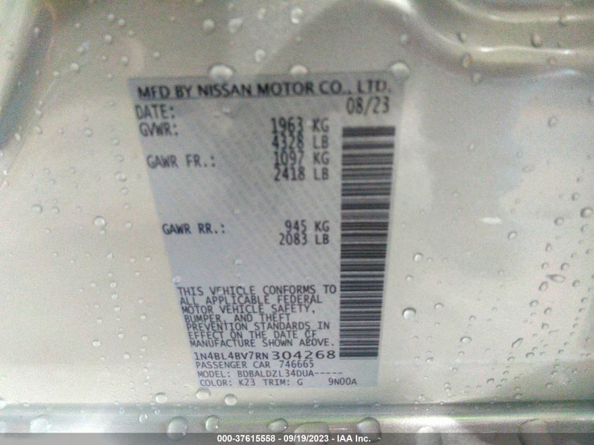 2024 NISSAN ALTIMA 2.5 S - 1N4BL4BV7RN304268