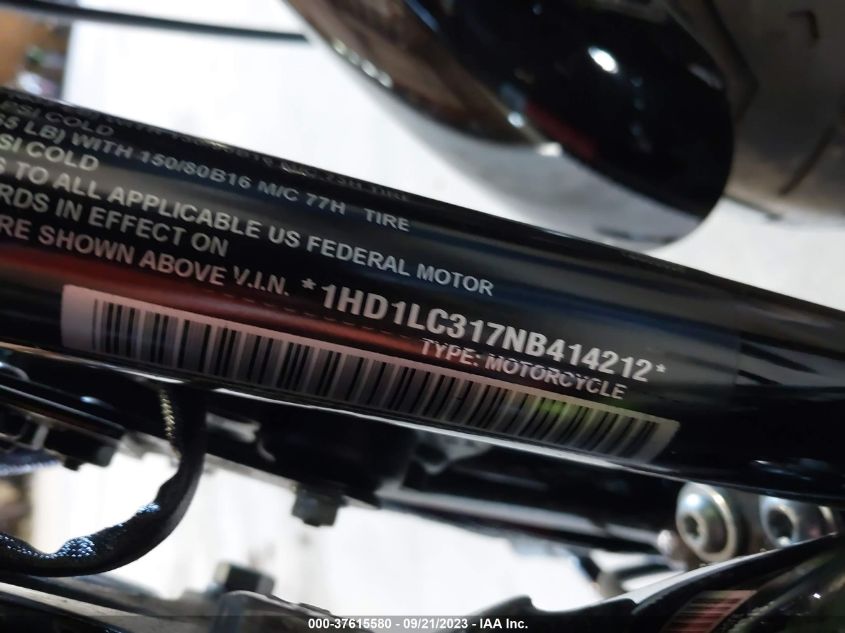2022 HARLEY-DAVIDSON XL1200 X - 1HD1LC317NB414212