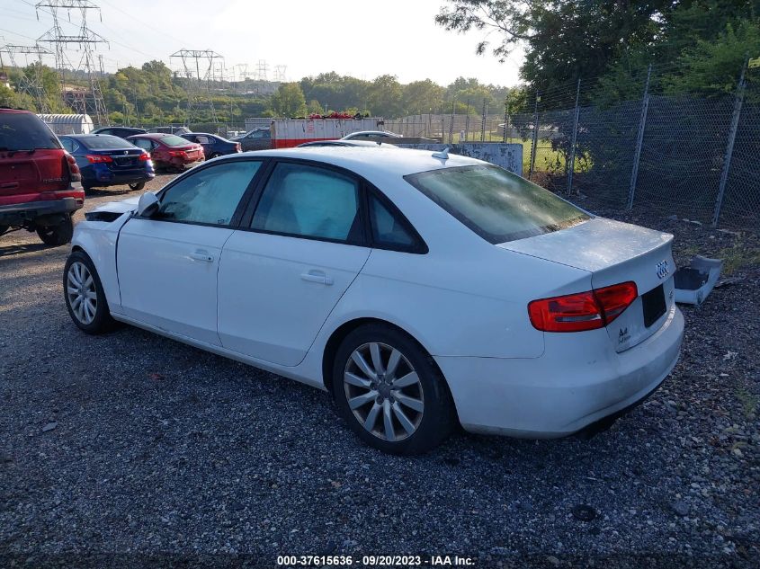 2014 AUDI A4 PREMIUM - WAUBFAFL2EN001205
